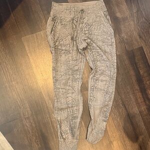 Lulu Cotton Patterned Joggers